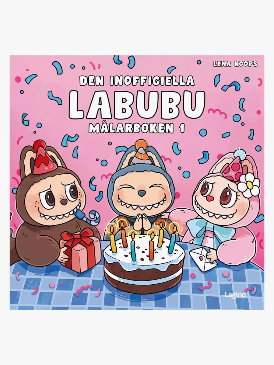 Legind A/S LABUBU Den Inofficiella Målarboken 1 Målarbok