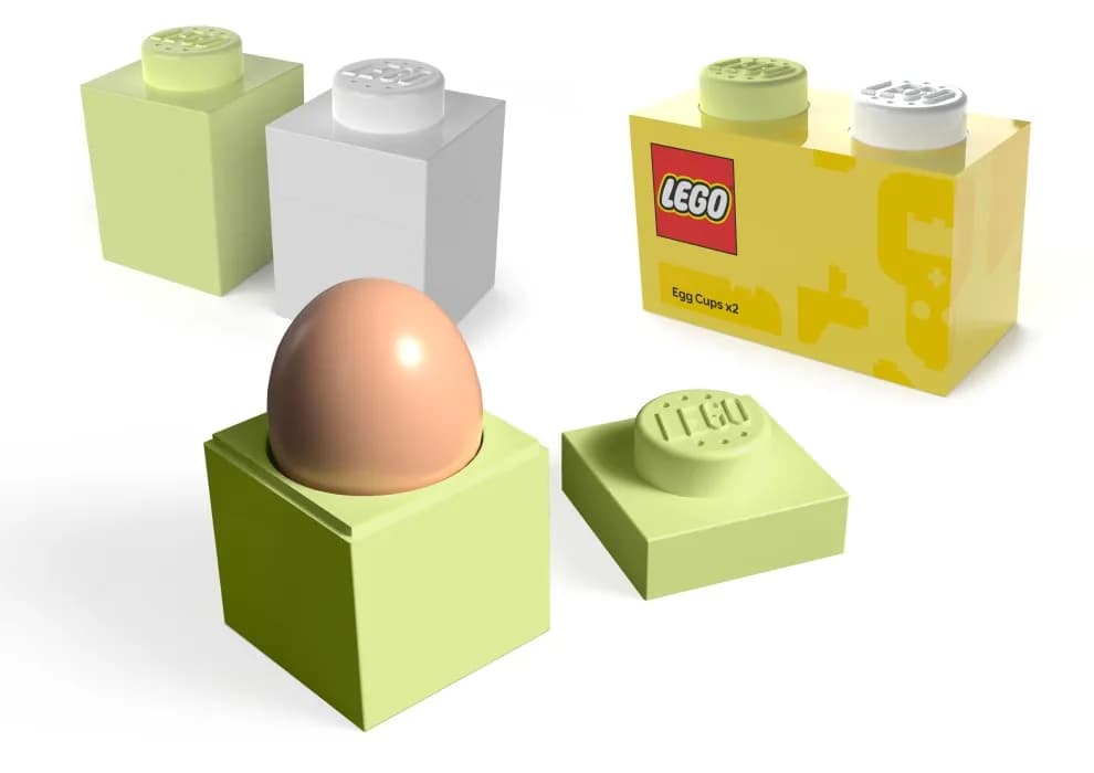 Lego Äggkoppar & Saltströare 2-pack