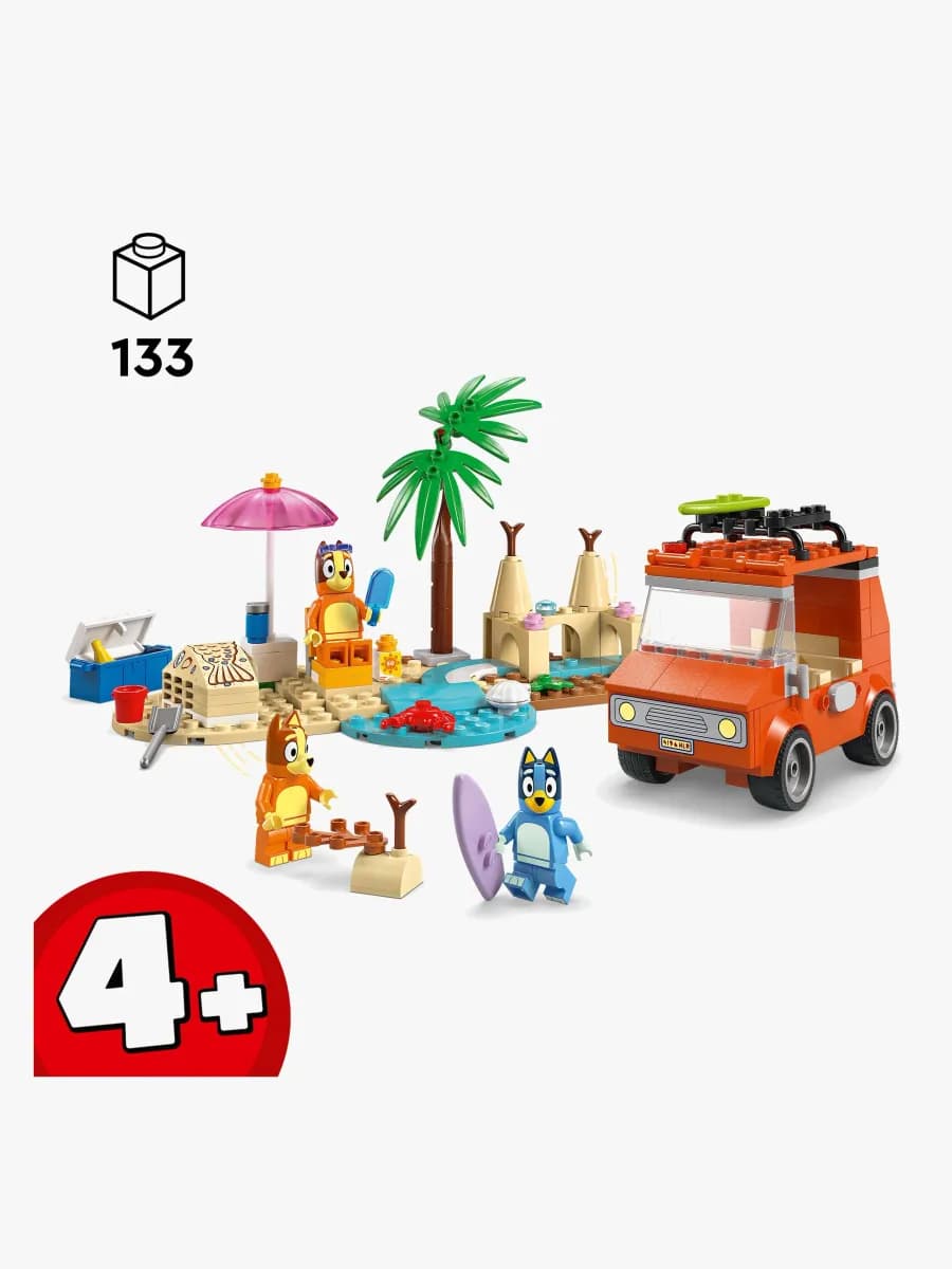 LEGO Bluey 11202 Blueys familjetur till stranden