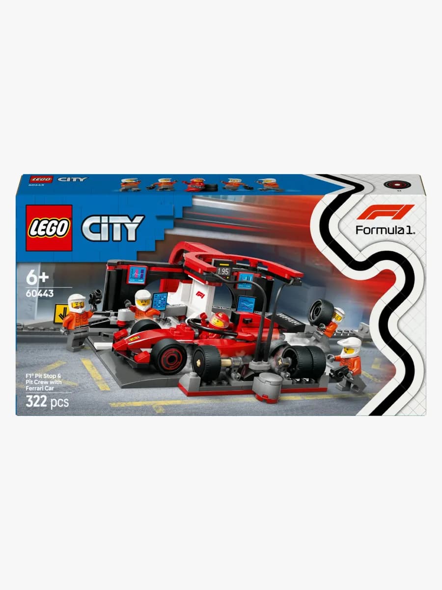 LEGO City 60443 F1 depåstopp &  depåteam med Ferrari bil