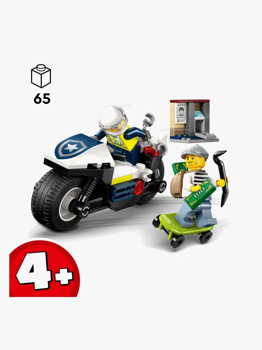 LEGO City 60455 Polisens motorcykeljakt