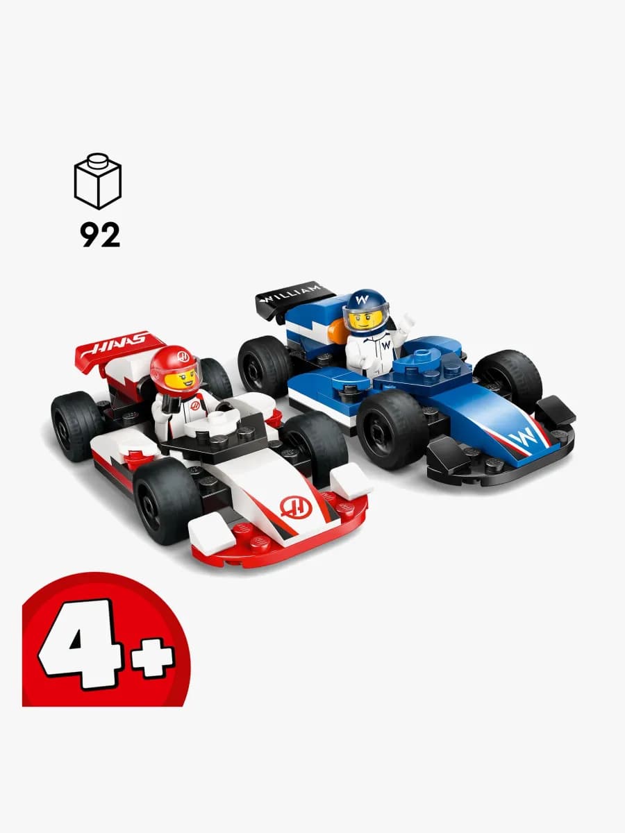 LEGO City 60464 F1 Williams Racing &  Haas F1 racerbilar