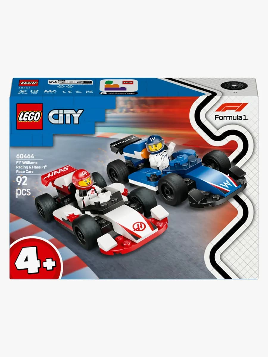 LEGO City 60464 F1 Williams Racing &  Haas F1 racerbilar