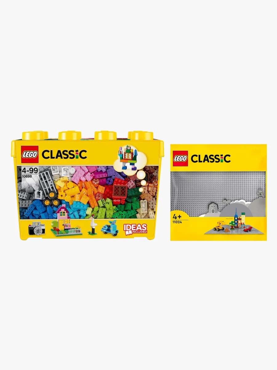 LEGO Classic 10698 Fantasiklosslåda Stor med 11024 Basplatta