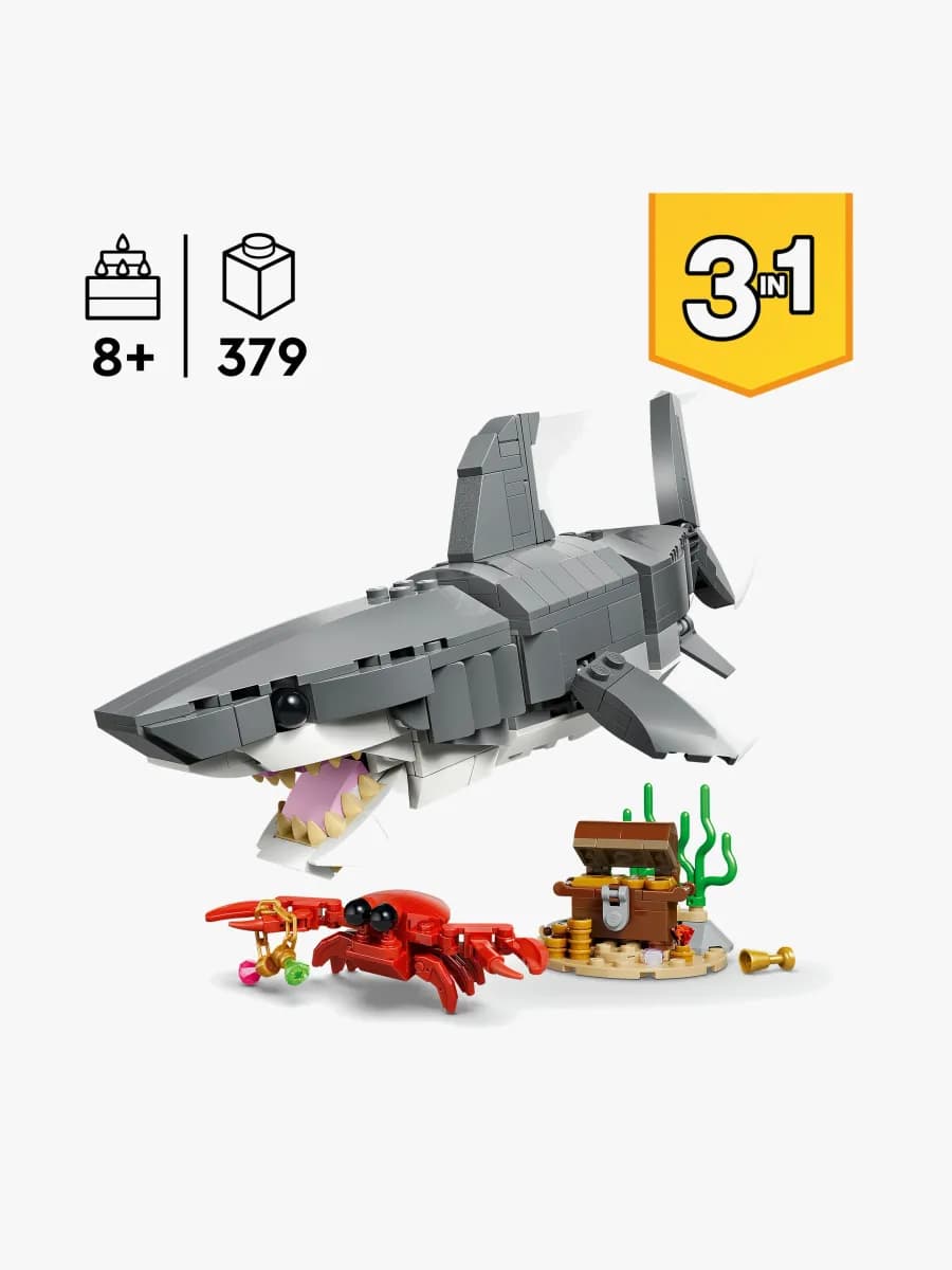 LEGO Creator 31381 Vildsint haj med skattkista