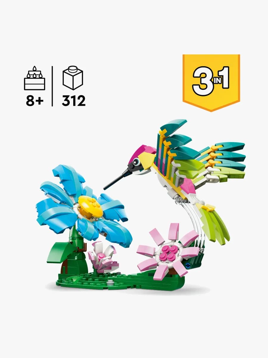 LEGO Creator 31384 Vilda djur: färgglad kolibri