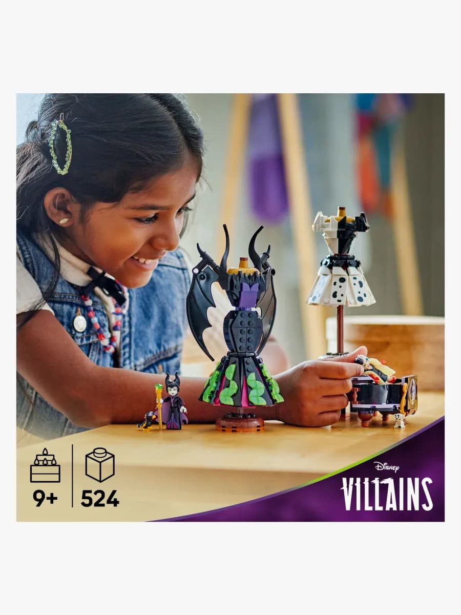 LEGO Disney Classic 43262 Maleficents och Cruella De Vils klänningar