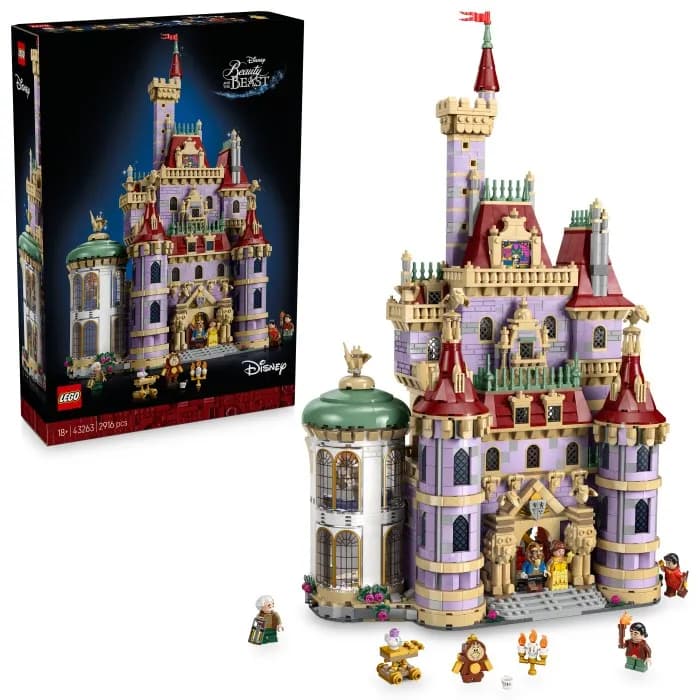 LEGO Disney Princess 43263 Skönheten och odjuret – slottet