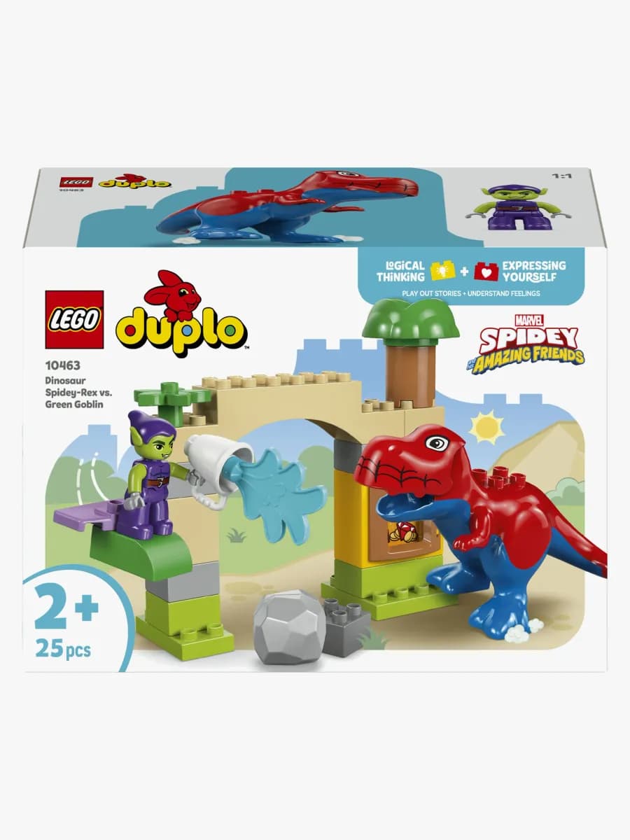 LEGO DUPLO Disney 10463 Dinosaurien Spidey-Rex mot Green Goblin