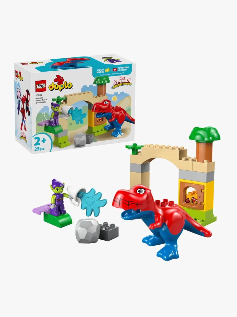 LEGO DUPLO Disney 10463 Dinosaurien Spidey-Rex mot Green Goblin