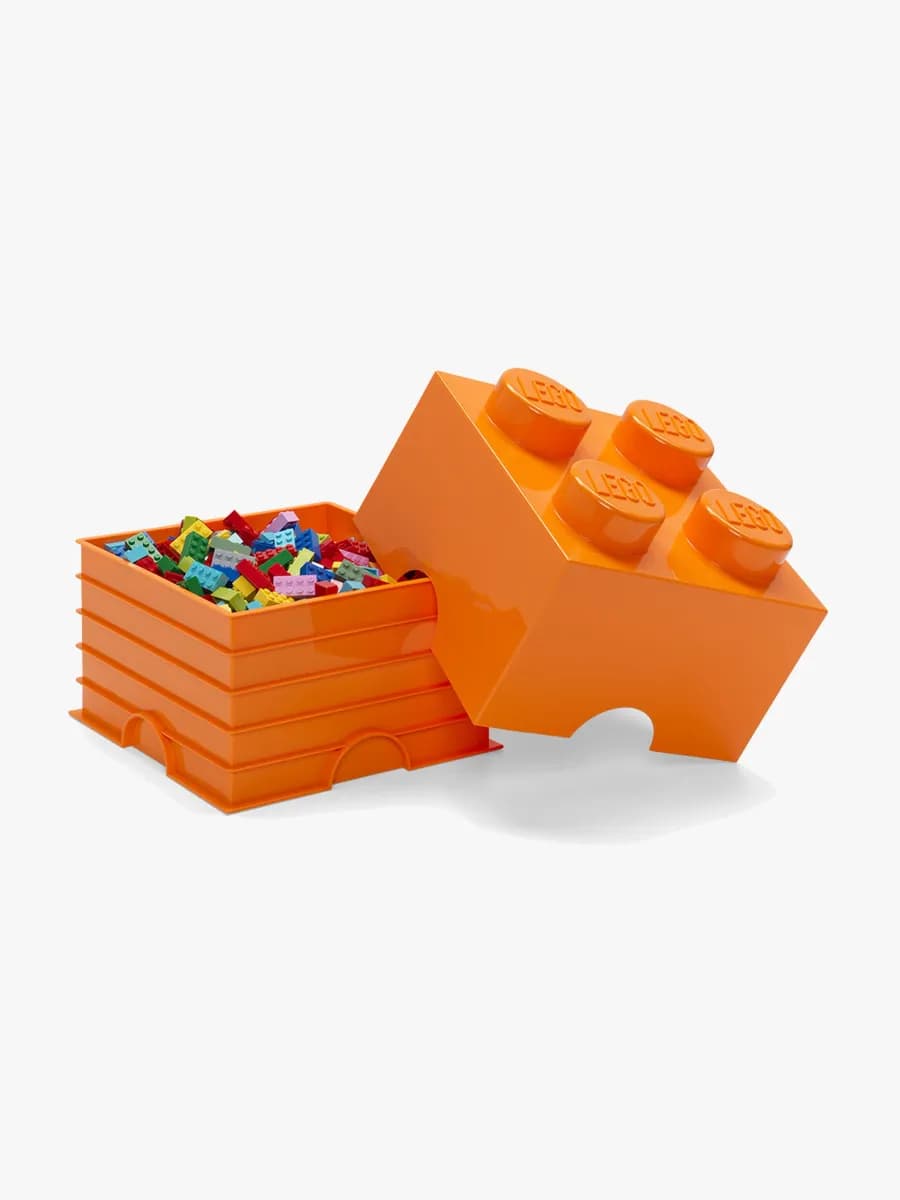 LEGO Förvaring 4 Orange, Förvaring Barnrum