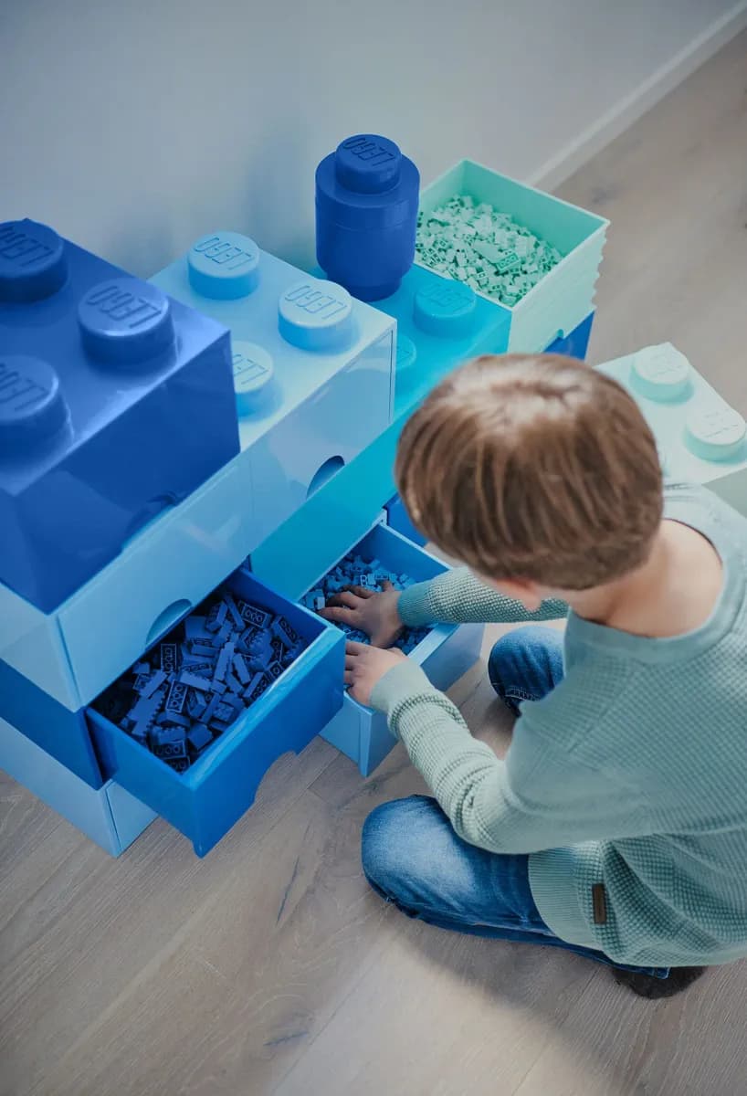 LEGO Förvaring med låda 4, Röd, Förvaring Barnrum