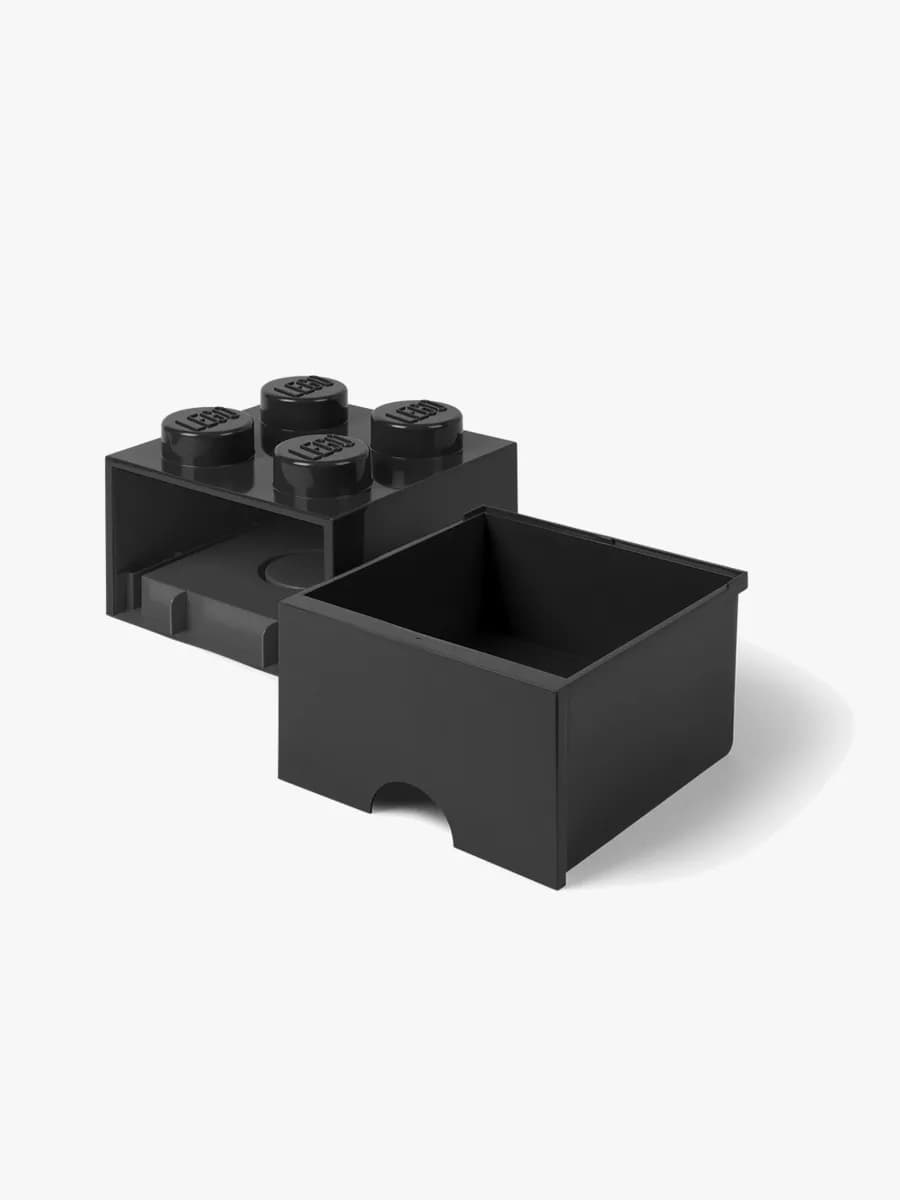 LEGO Förvaring med låda 4, Svart, Förvaring Barnrum