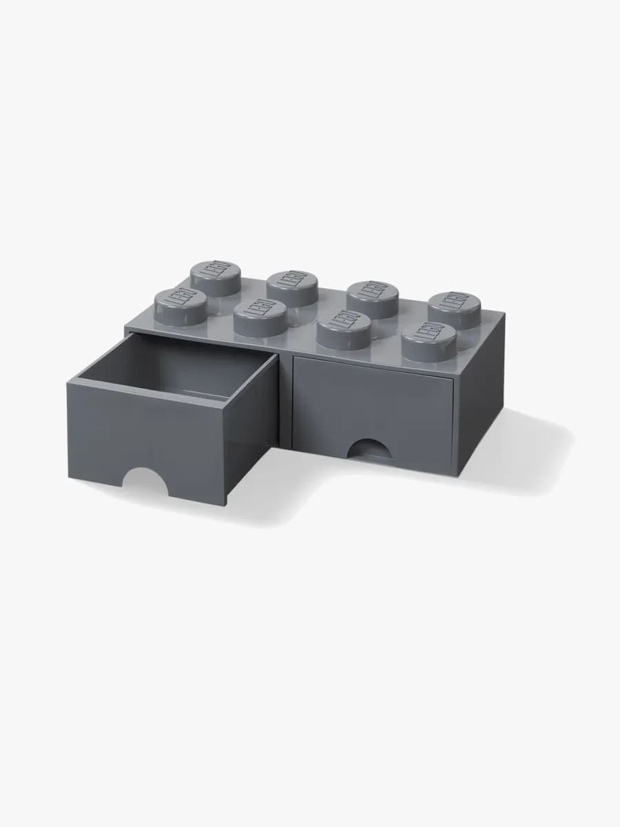 LEGO Förvaring Med Låda 8, Dark Grey, Förvaring Barnrum
