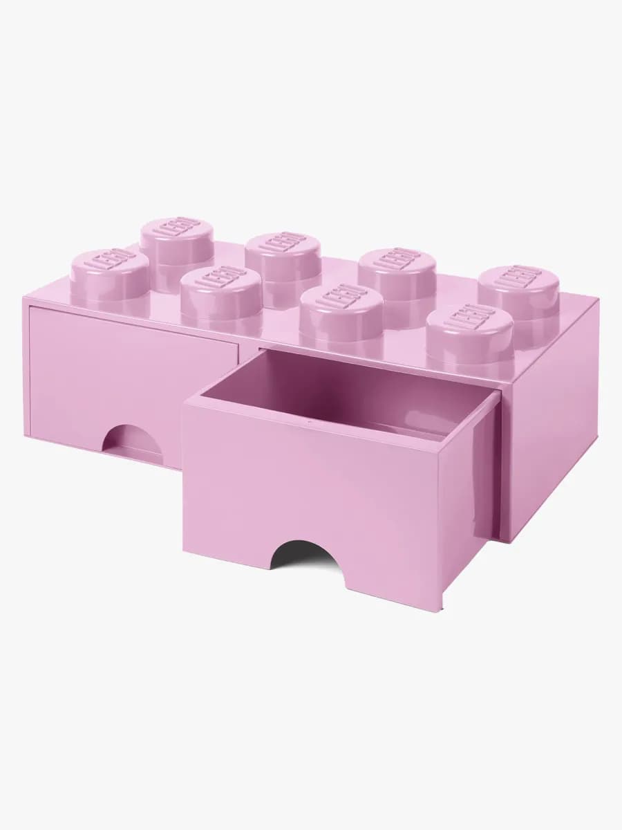 LEGO Förvaring med låda 8, Rosa, Förvaring Barnrum