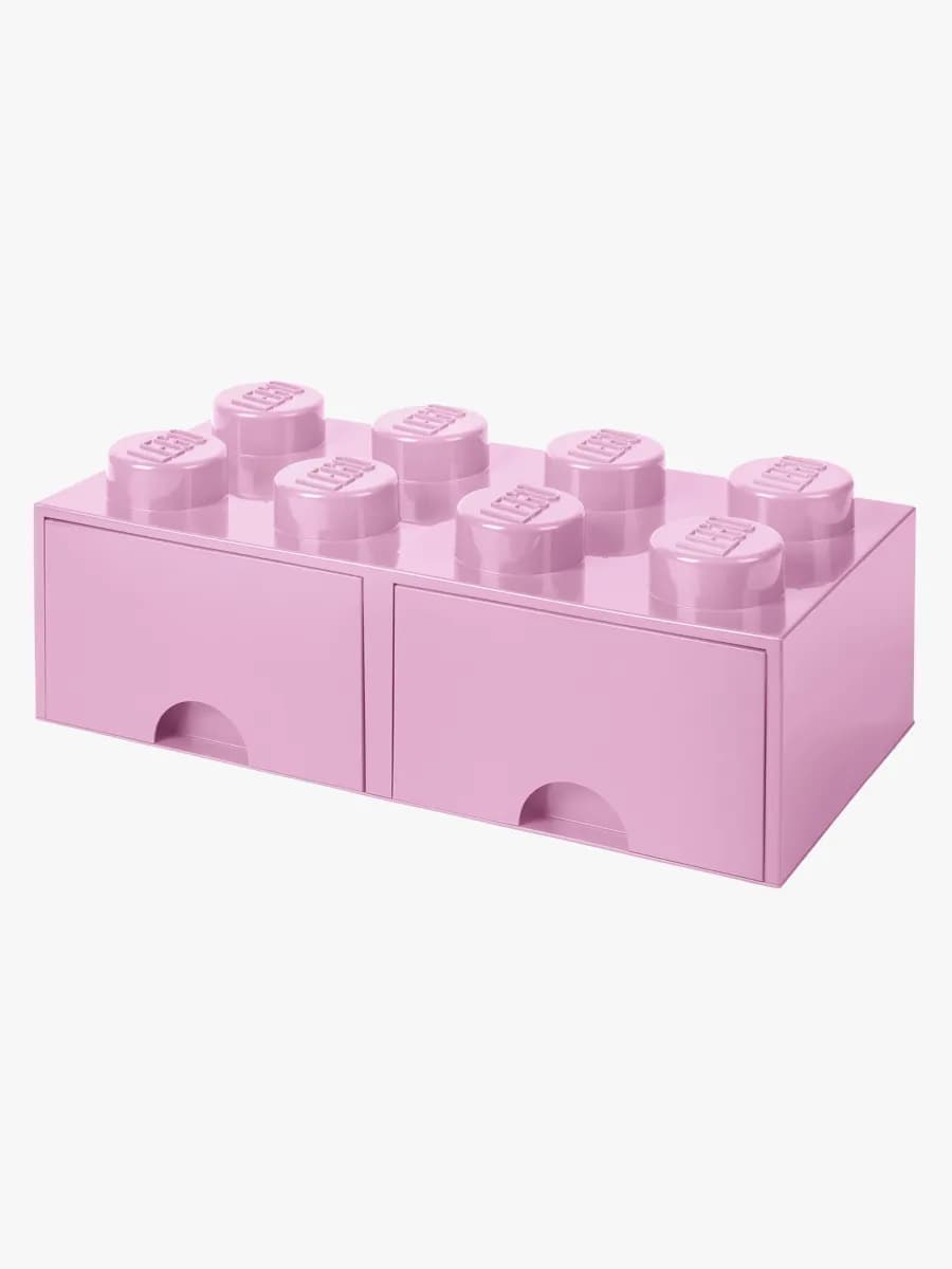 LEGO Förvaring med låda 8, Rosa, Förvaring Barnrum