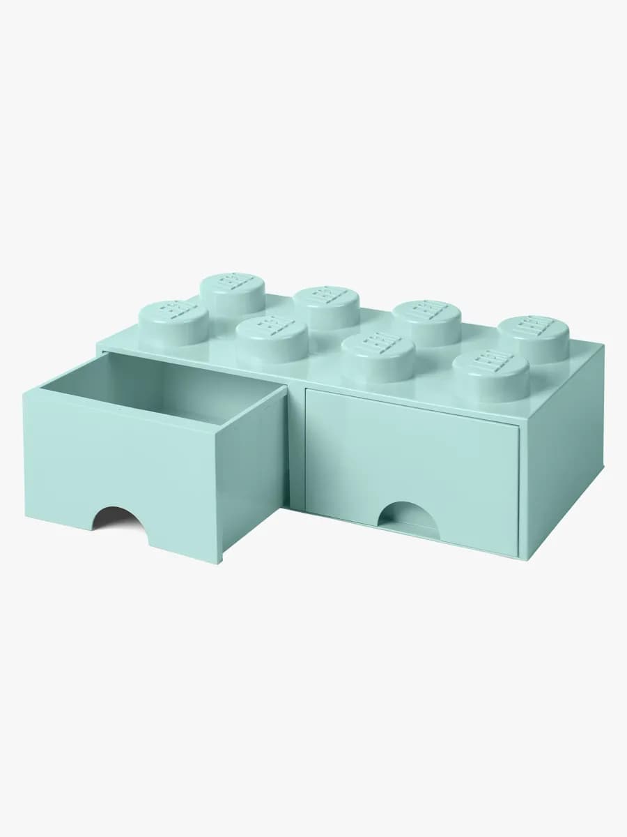LEGO Förvaring med låda 8, Turkos, Förvaring Barnrum