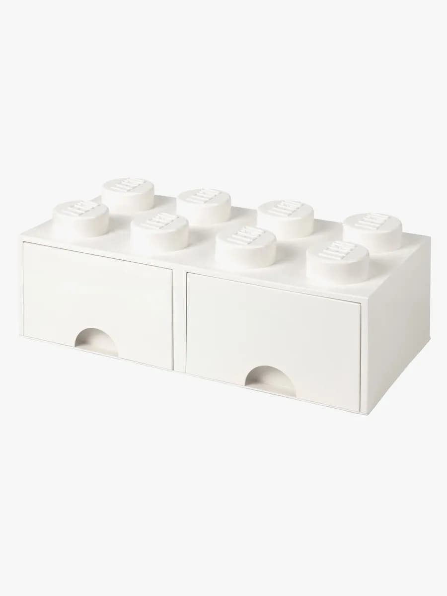 LEGO Förvaring med låda 8, Vit, Förvaring Barnrum