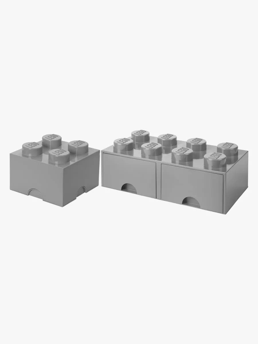 LEGO förvaring Paket Liten/Stor, Grå, Förvaring Barnrum