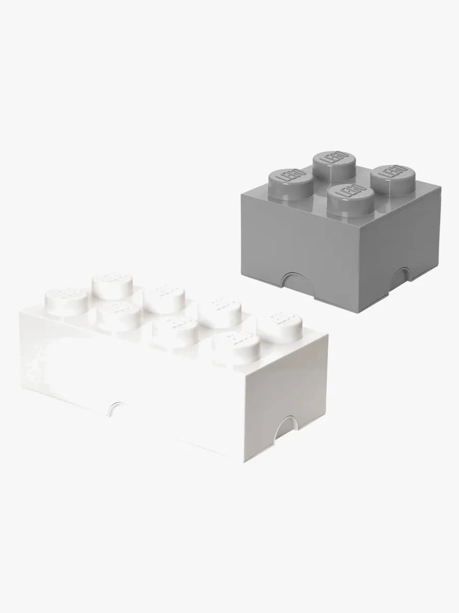LEGO Förvaring, Vit/Grå, Förvaring Barnrum