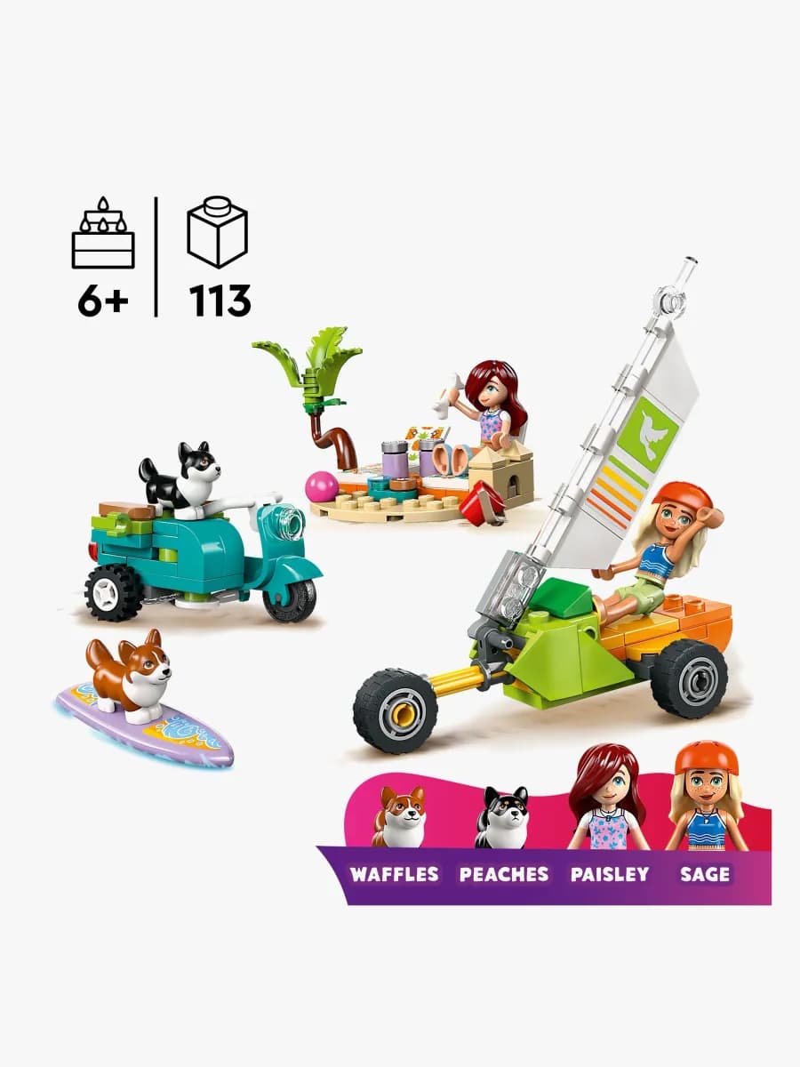 LEGO Friends 42641 Äventyr med surfhundar och vespa