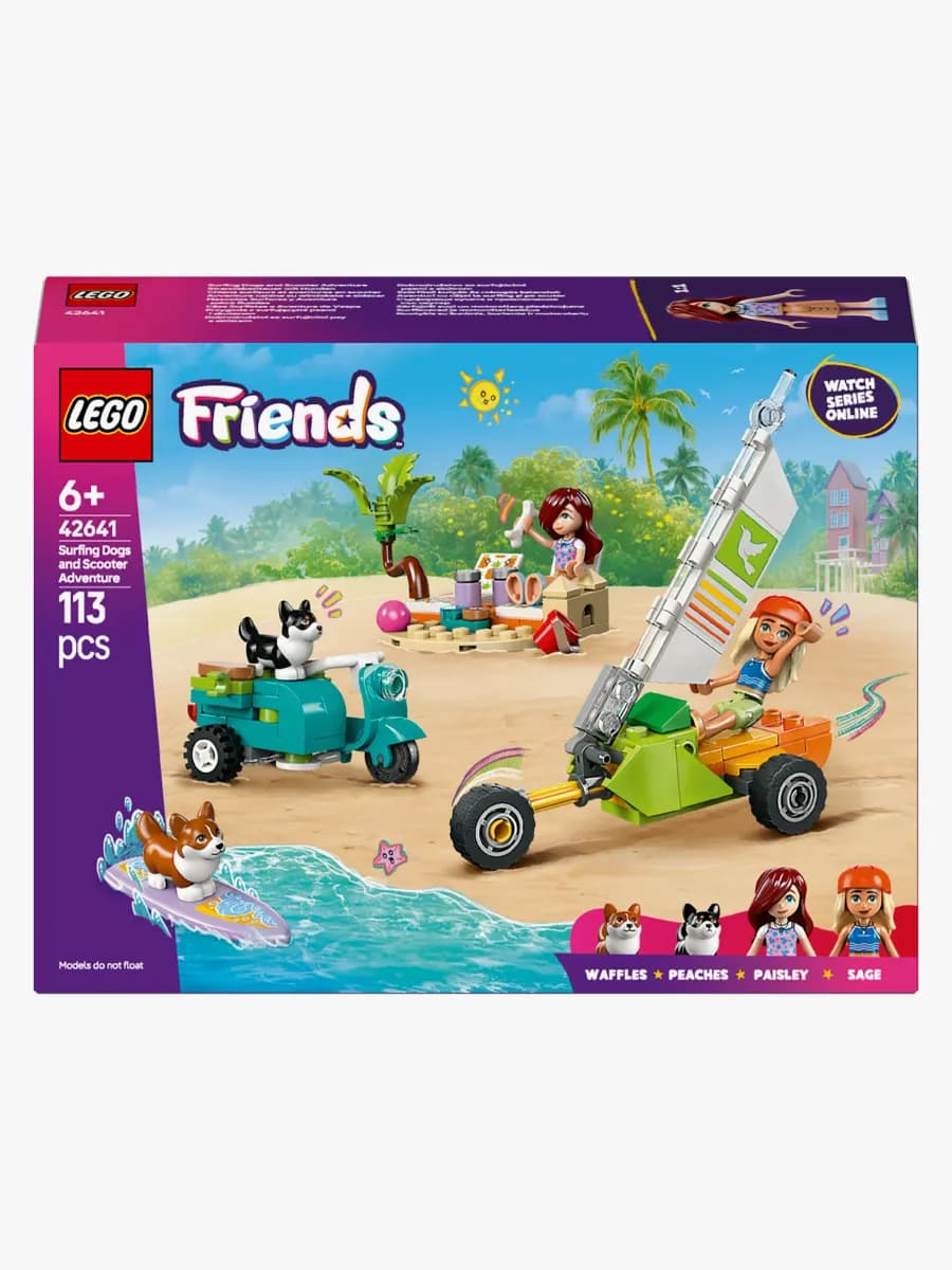 LEGO Friends 42641 Äventyr med surfhundar och vespa
