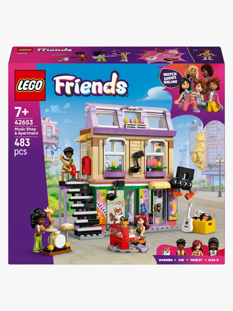 LEGO Friends 42653 Musikaffär &  lägenhet
