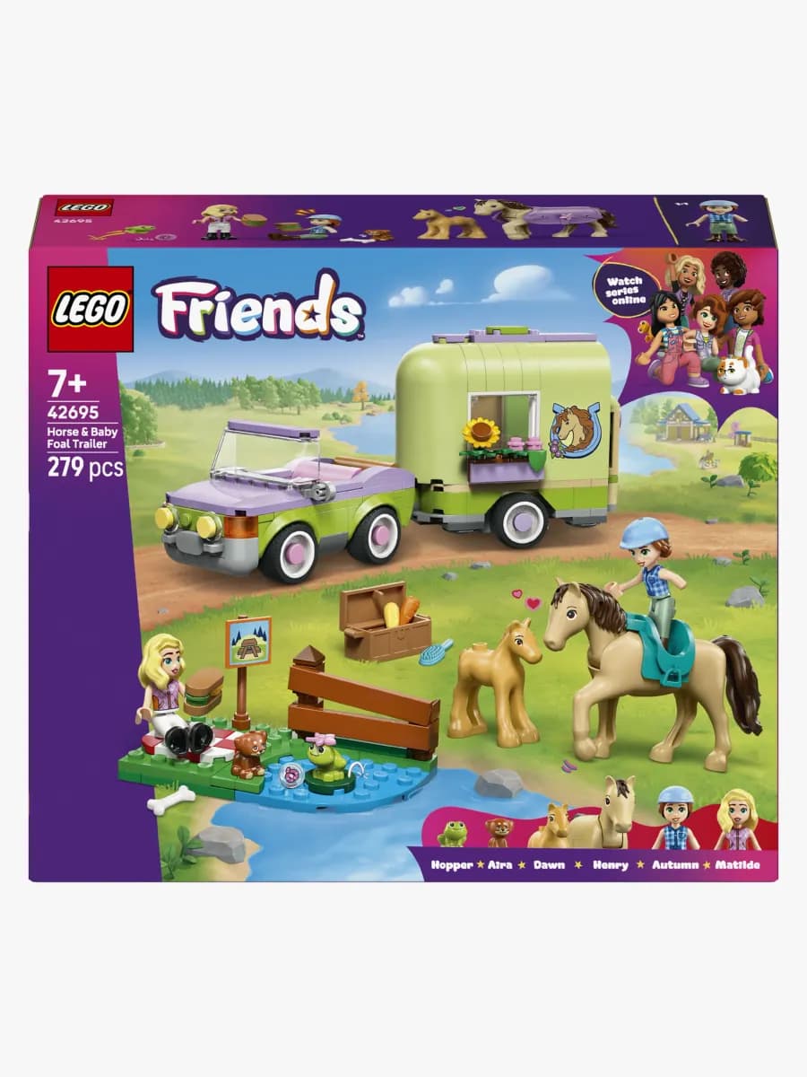 LEGO Friends 42695 Släp med häst och föl