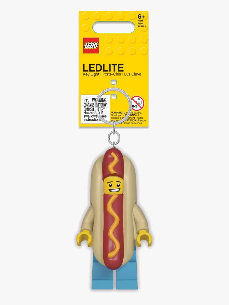 LEGO Iconic Hot Dog Man Nyckelring med LED-lampa, Barnrum