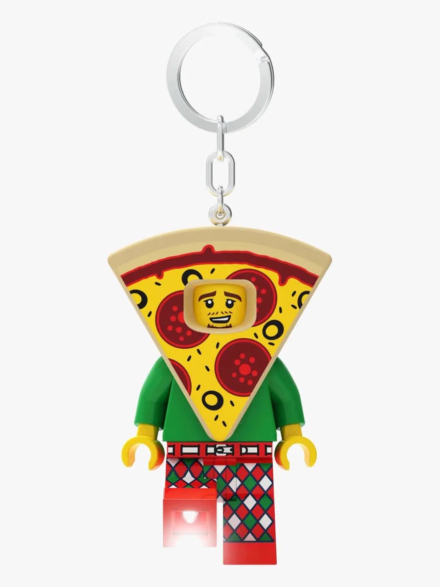 LEGO Iconic Pizza Nyckelring med LED-lampa, Barnrum