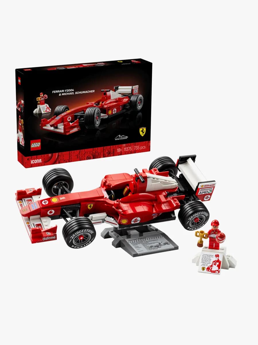 LEGO Icons 11375 Ferrari F2004 &  Michael Schumacher