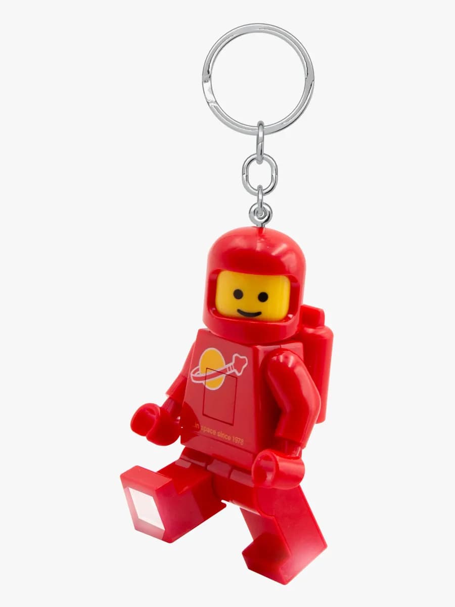 LEGO® Ikonisk Rymdman Nyckelring med LED-lampa, Röd, Barnrum
