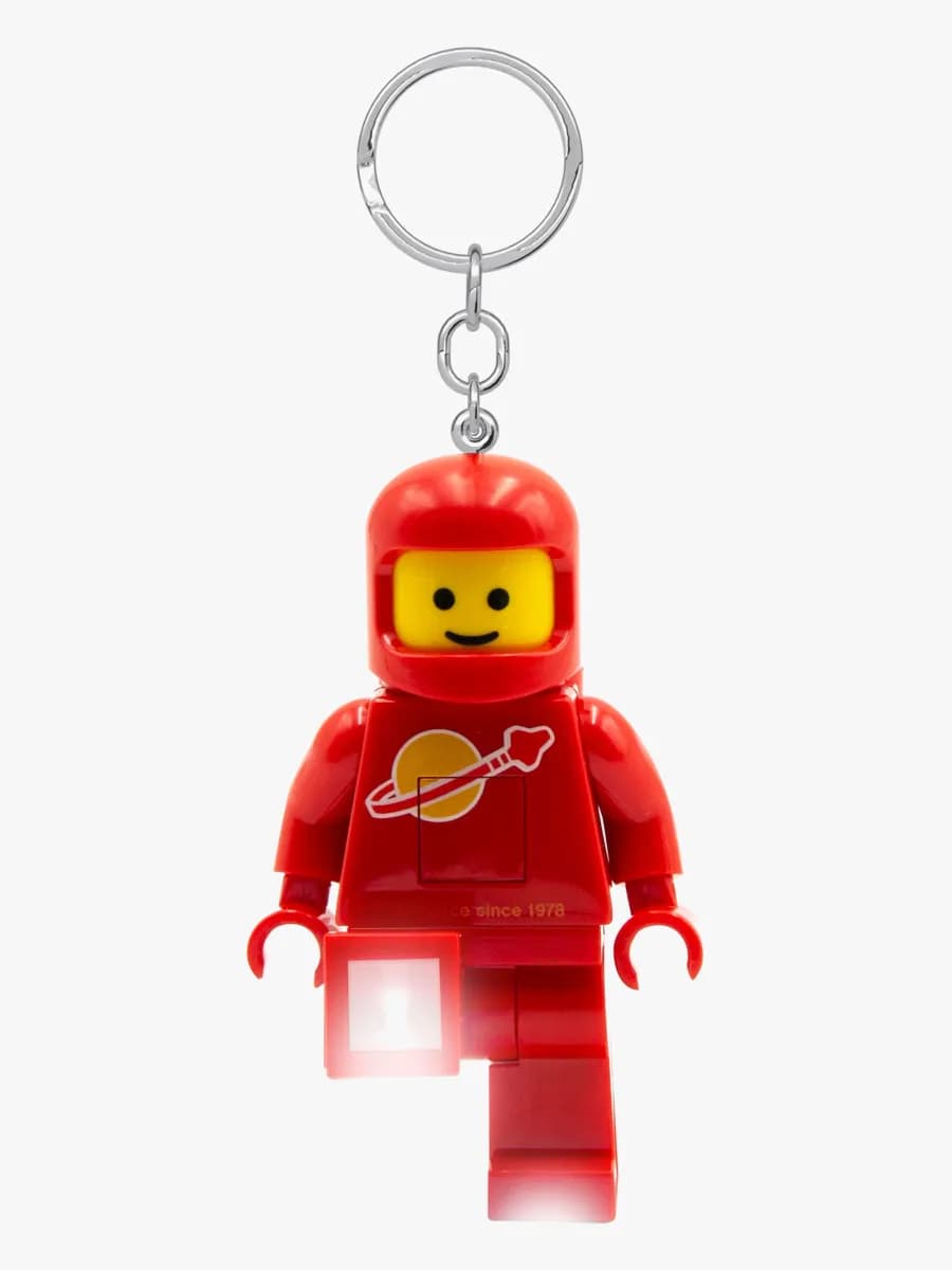 LEGO® Ikonisk Rymdman Nyckelring med LED-lampa, Röd, Barnrum