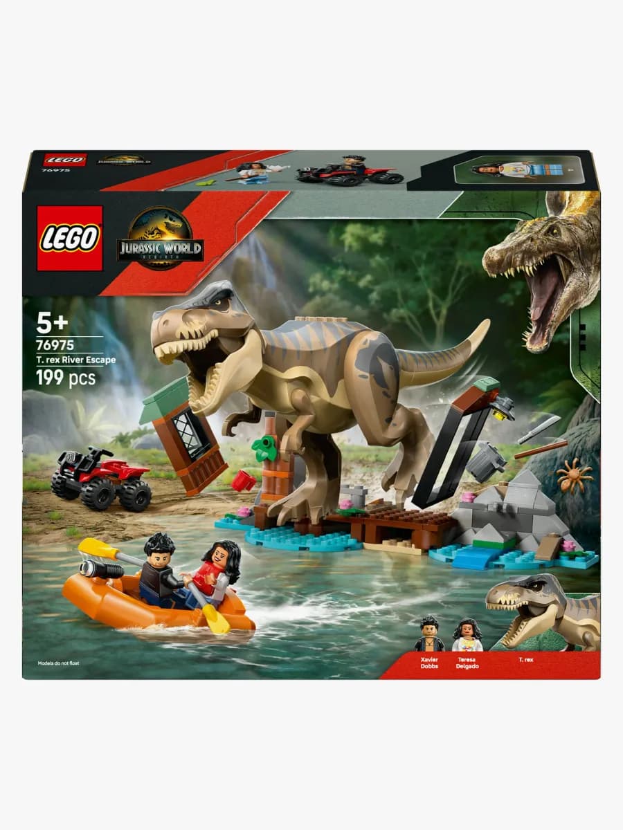 LEGO Jurassic World 76975 Flodflykt med T. rex