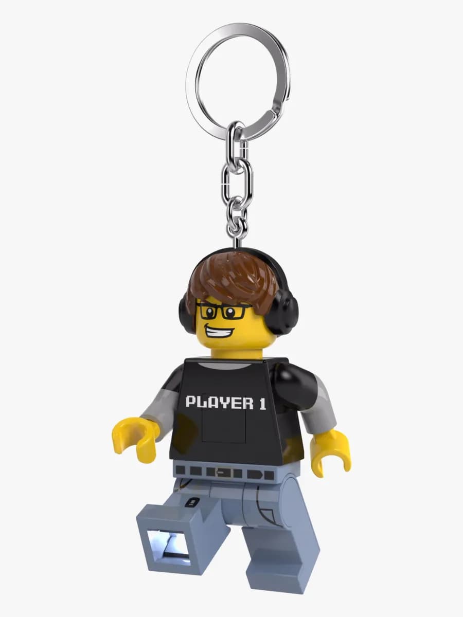 LEGO® Minifigure™ Videospel Kille Nyckelring med LED-lampa, Barnrum