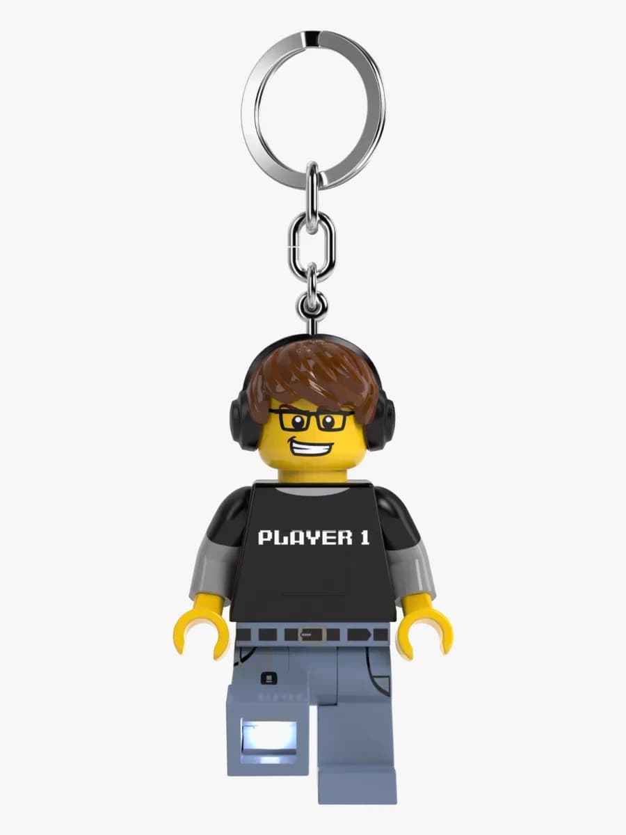 LEGO® Minifigure™ Videospel Kille Nyckelring med LED-lampa, Barnrum