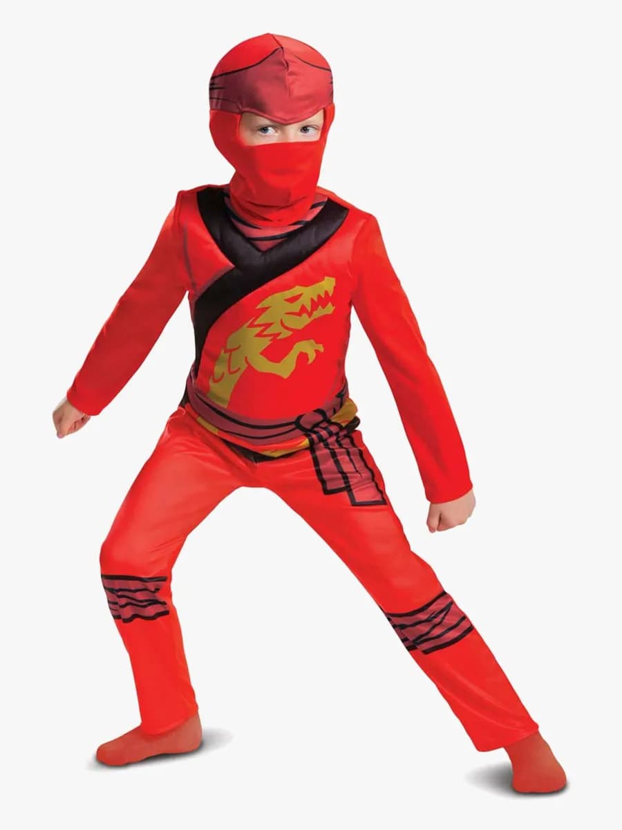 LEGO Ninjago Kai Utklädnad med Mask, 4-6 år