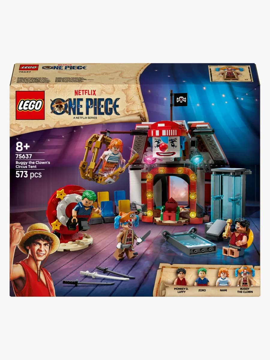LEGO ONE PIECE 75637 Clownen Buggys cirkustält