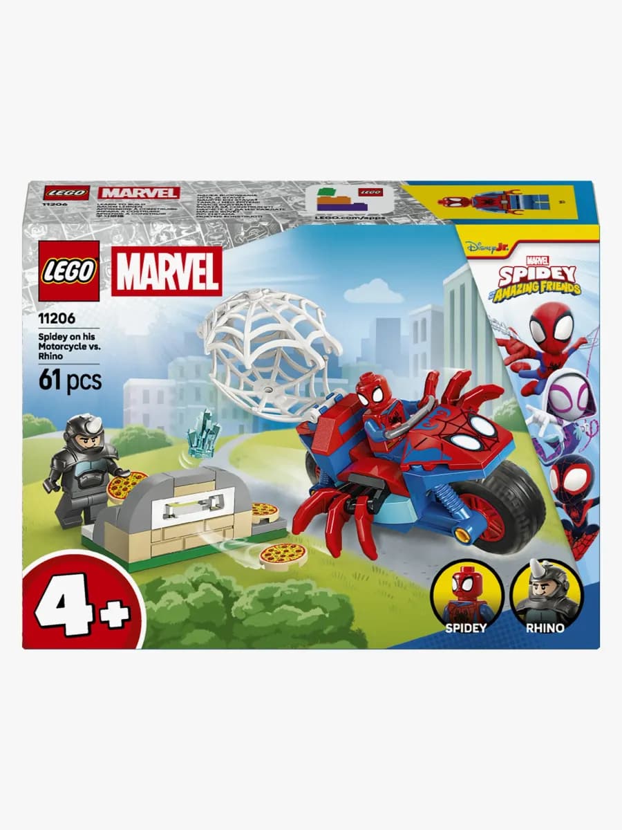 LEGO Spidey 11206 Spidey på sin motorcykel mot Rhino