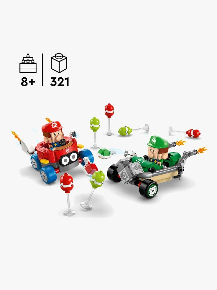LEGO Super Mario 72034 Mario Kart – Baby Mario mot Baby Luigi