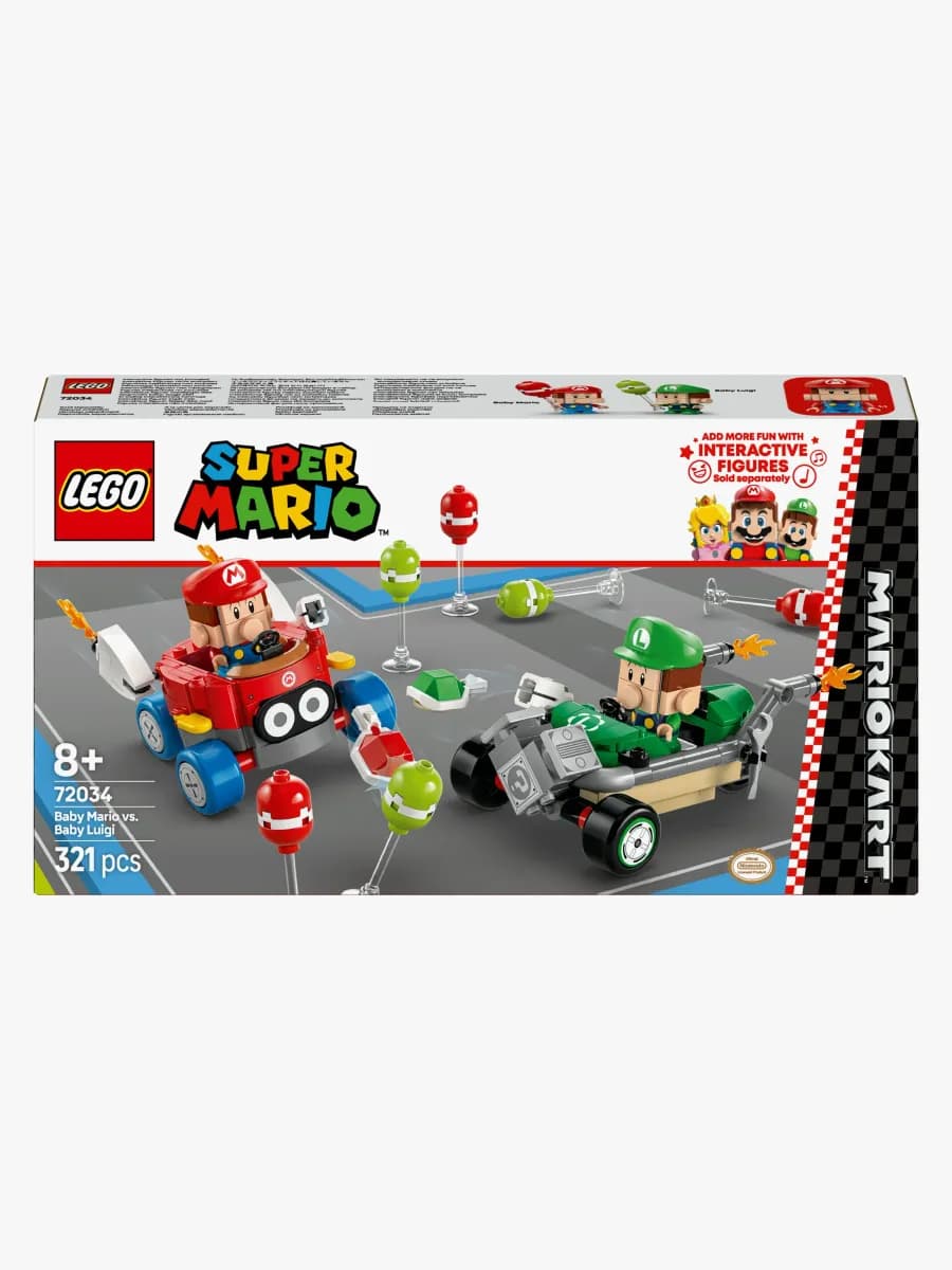 LEGO Super Mario 72034 Mario Kart – Baby Mario mot Baby Luigi