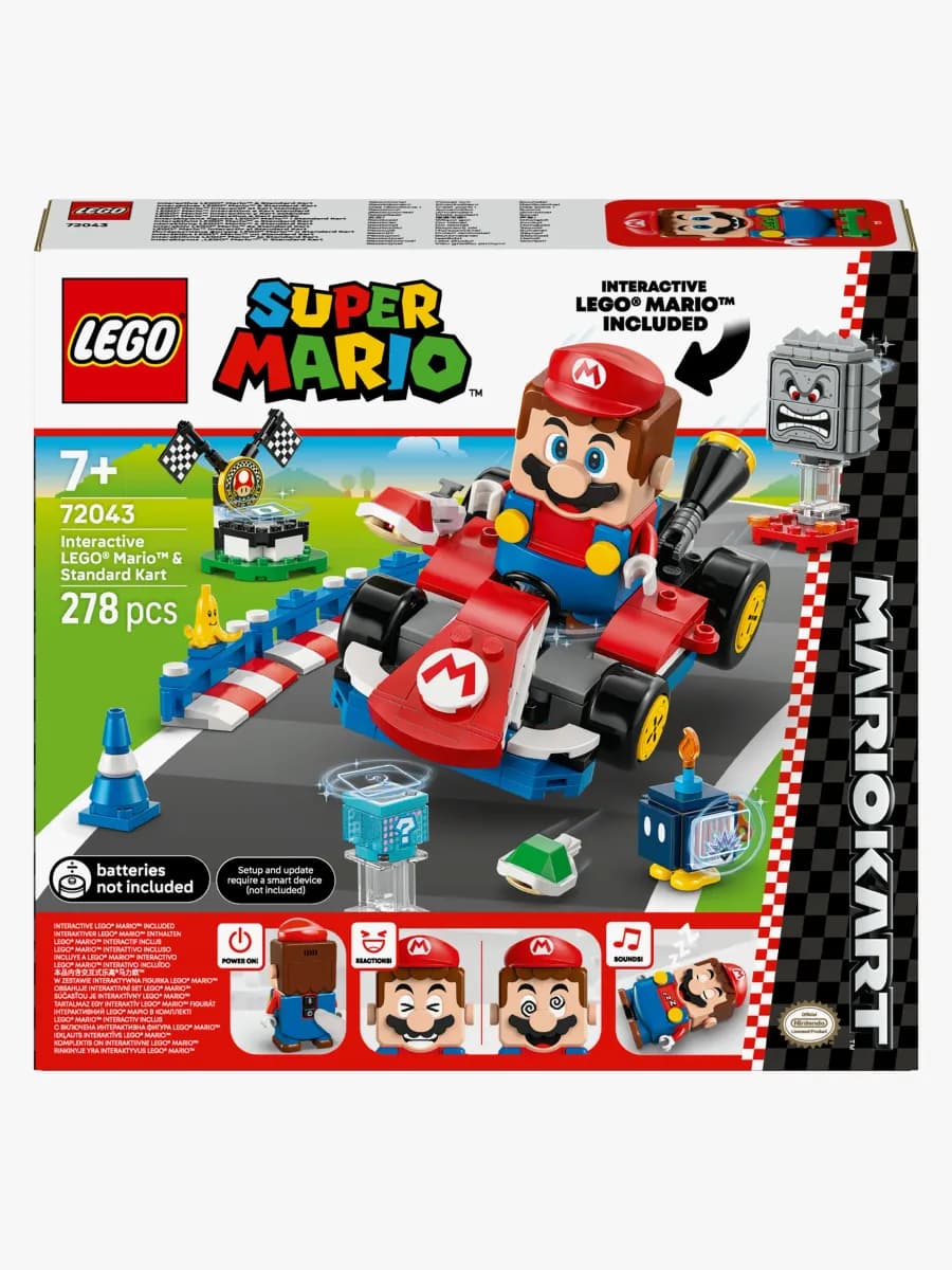 LEGO Super Mario 72043 Mario Kart – Interaktiv LEGO Mario &  Standard Kart