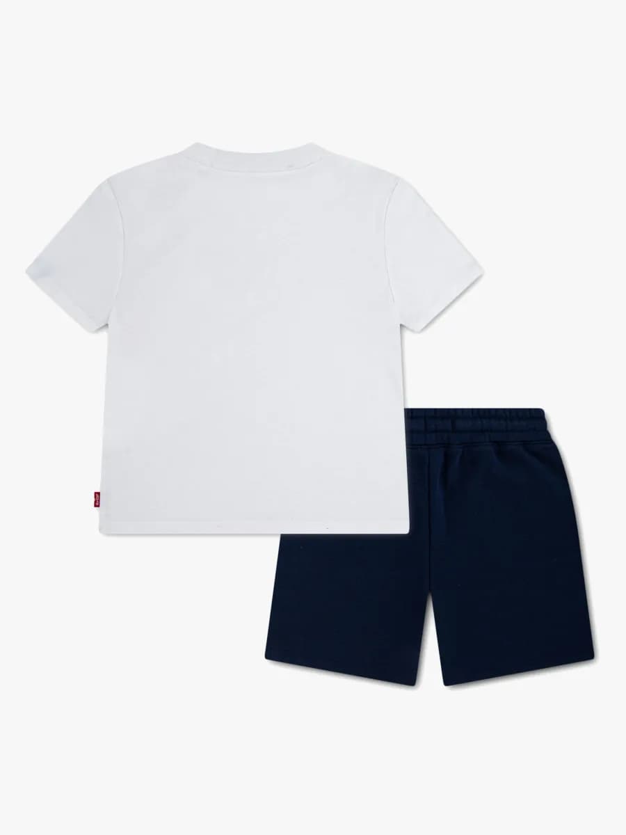 Levi's LVB Batwing T-Shirt &  Knit Short Set, Bright White, 116