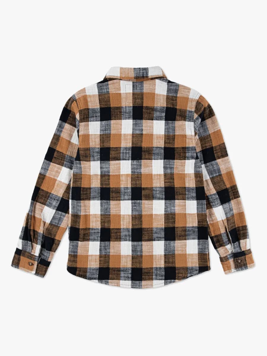 Levi's LVB Buffalo Check Flannellskjorta, Jet Black, 176