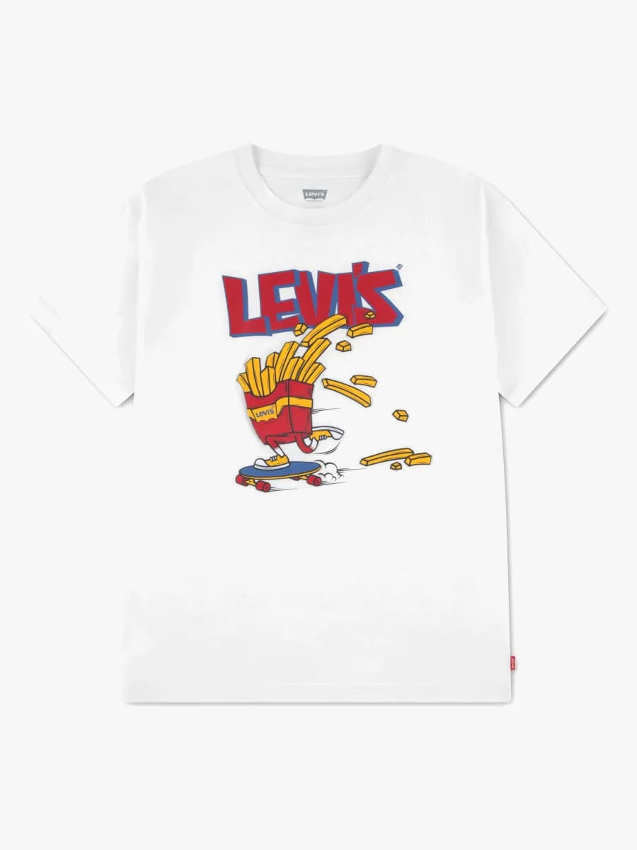 Levi's LVB Fries On The Loose T-shirt, Bright White, 116