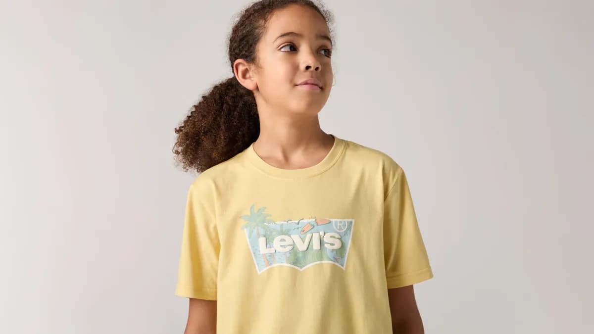 Levi's LVB High Tide Batwing T-shirt, Raffia, 128
