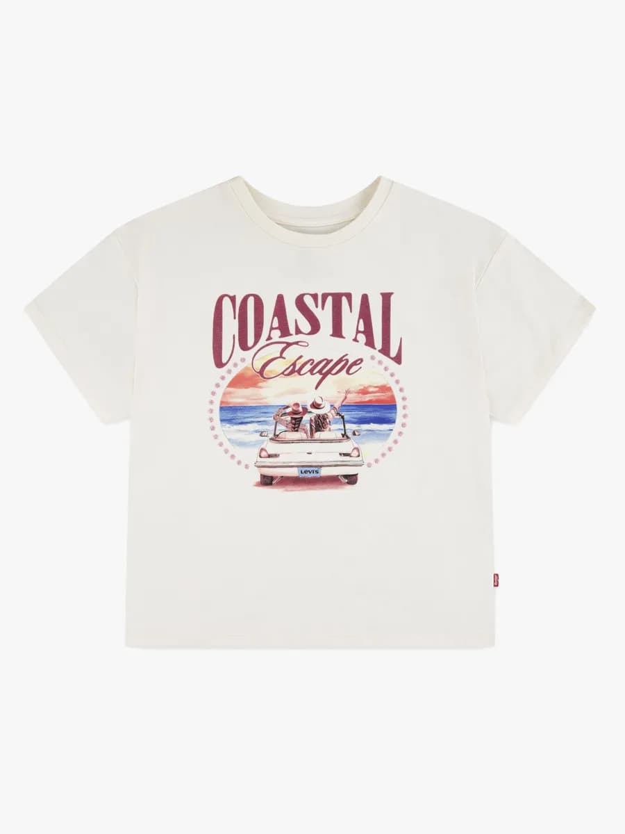 Levi's LVG Coastal GriLS SS T-shirt, Antique White, 140