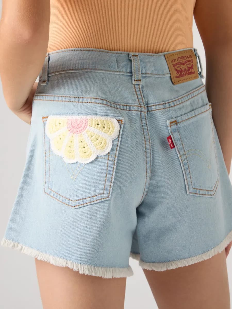 Levi's LVG Crochet Applique A Line Shorts, Wow Me Over, 164