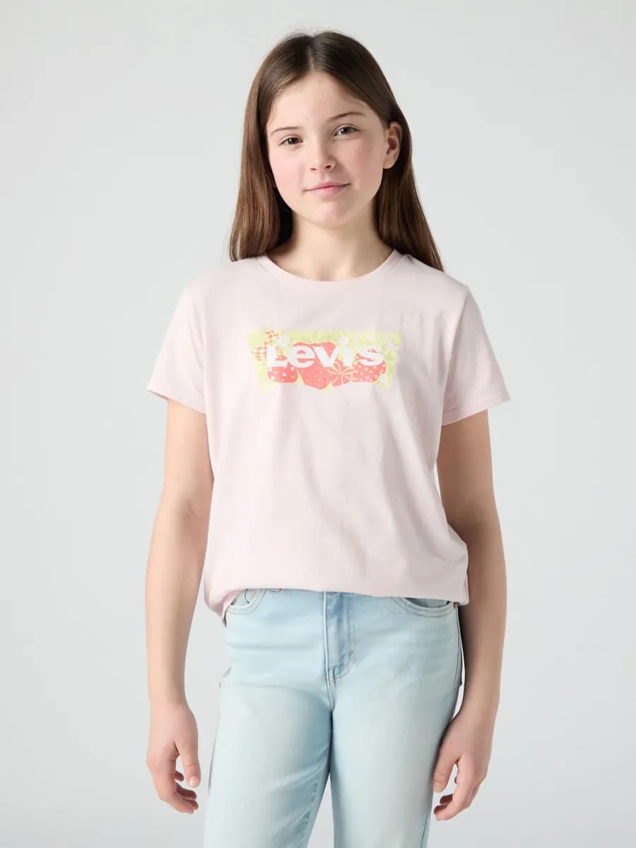 Levi's LVG Strawberry SS Batwing T-shirt, Crystal Pink, 128
