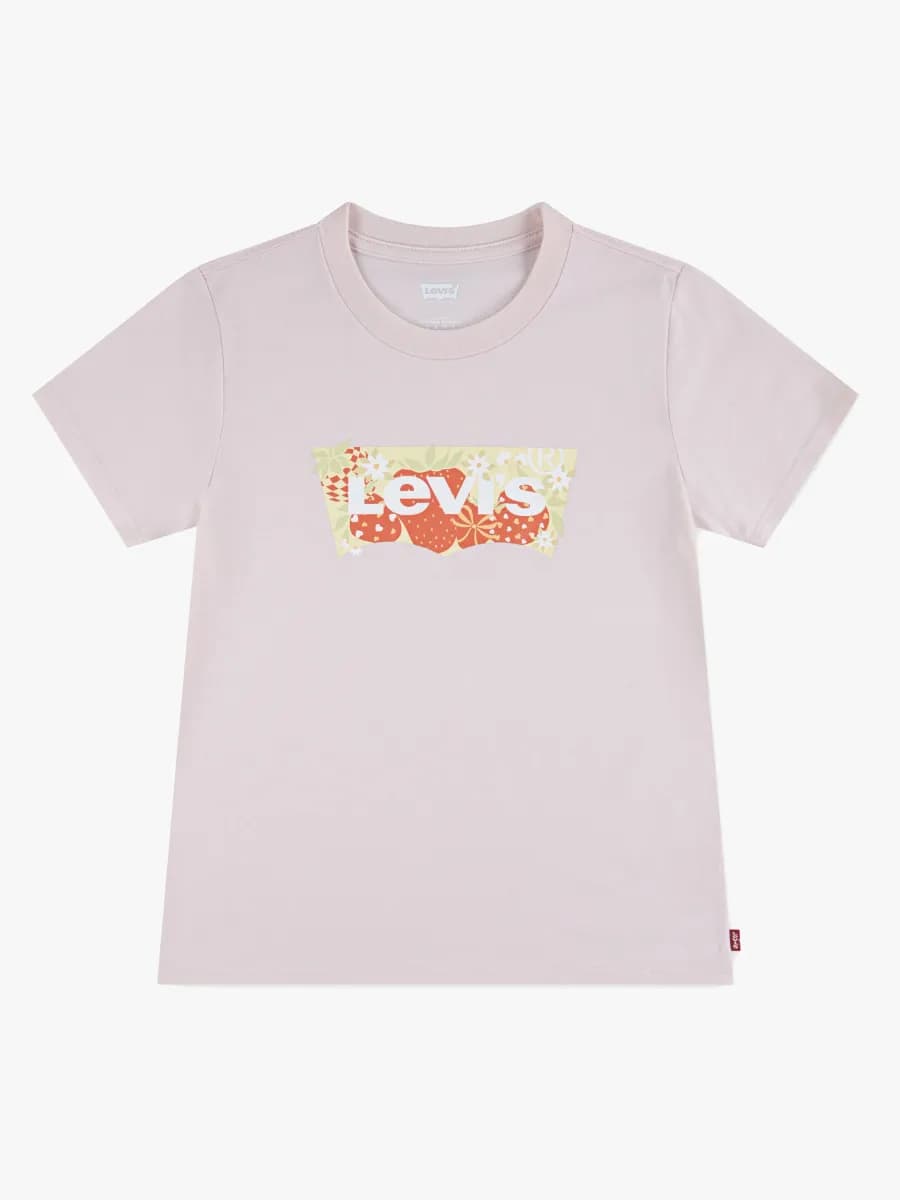 Levi's LVG Strawberry SS Batwing T-shirt, Crystal Pink, 128